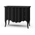 Monaco 2 Drawer Dresser - Batavia Black - Size: 102H x 46W x 80D (cm) - French Provincial style