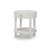 Milan Linen Wrapped Side Table - Size: 61H x 56W x 56D (cm) - Mid-Century Modern style