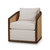 Willis Swivel Chair w/ Mahogany Frame & Rattan - Size: 86H x 76W x 86D (cm) - Resort style Occasional furniture Willis Swivel Chair w/ Mahogany Frame & Rattan - Size: 86H x 76W x 86D (cm) - Resort style Occasional furniture