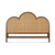 Chloe Scalloped Headboard w/ Rattan King - Size: 142H x 203W x 5D (cm) - French Provincial style Bedroom furniture