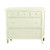 Bennet Narrow 5 Drawer Chest - White Light Distressed - Size: 95H x 111W x 34D (cm) - Craftsman style