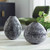 Cosmic Black & White Vases - Set/2 - Size: 25H x 20W x 20D (cm) - Contemporary style