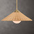 Phuvinh 1 Light Rattan Shade Pendant - Size: 24H x 51W x 51D (cm) - Mid-Century Modern style