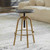 Revolve Brass Counter Stool - Size: 61H x 43W x 43D (cm) - Coastal style Revolve Brass Counter Stool - Size: 61H x 43W x 43D (cm) - Coastal style