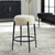Arles Plush Counter Stool - Size: 66H x 52W x 52D (cm) - Contemporary style