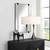 Ladonna Rods Mirror - Size: 95H x 62W x 5D (cm) - Contemporary style