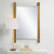 Nera Plated Brass Mirror - Size: 112H x 71W x 5D (cm) - Contemporary style