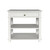 Xavier Large Side Table w/ Shelf - White - Hamptons style