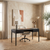 Portland Slimline Desk - Black Oak - Contemporary style Portland Slimline Desk - Black Oak - Contemporary style