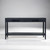 Portland Slimline Console Table Black Oak - Contemporary style