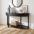 Belleville Bobbin Curved Console - Black - French Provincial style