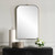 Cassidy Brass Arch Mirror - Size: 84H x 53W x 3D (cm) - Contemporary style