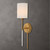 Awyr 1 Light Brass Sconce - Size: 51H x 13W x 17D (cm) - Contemporary style