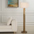 Knox Travertine Floor Lamp - Size: 168H x 51W x 51D (cm) - Mid-Century Modern style