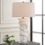 Wisp White Table Lamp - Size: 83H x 46W x 46D (cm) - Organic style