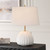 Lynna Ivory Table Lamp - Size: 57H x 41W x 41D (cm) - Mediterranean style