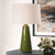 Kelley Moss Green Table Lamp - Size: 73H x 46W x 46D (cm) - Mid-Century Modern style