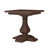 Provincial Trestle End Table - Antique Oak - Size: 56H x 56W x 56D (cm) - French Provincial style