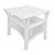 Brighton Rattan Side Table - White - Boho Chic style Brighton Rattan Side Table - White - Boho Chic style