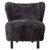Monroe Woolen Tub Chair - Soot - Mid-Century Modern style