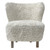 Monroe Woolen Tub Chair - White - Mid-Century Modern style Monroe Woolen Tub Chair - White - Mid-Century Modern style