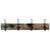 Brocante Teak Hanger-4 Hook - Driftwood L-0669-WHITEDW