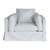 Bennet Swivel Armchair - Sugar - Contemporary style