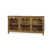 Chloe Sideboard w/ Glass Door - Size: 93H x 190W x 55D (cm) - Boho Chic style Chloe Sideboard w/ Glass Door - Size: 93H x 190W x 55D (cm) - Boho Chic style