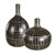 Graphite Stride Geometric Vases Set/2 - Size: 34H x 20W x 20D (cm) - Geometric style Graphite Stride Geometric Vases Set/2 - Size: 34H x 20W x 20D (cm) - Geometric style