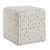 Joie White Chenille Ottoman - Size: 46H x 46W x 46D (cm) - Contemporary style Joie White Chenille Ottoman - Size: 46H x 46W x 46D (cm) - Contemporary style
