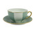 Limoges Legle Breakfast Cup & Saucer - Silt Green Stripe Limoges Legle Breakfast Cup & Saucer - Silt Green Stripe