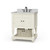 Jefferson Single Vanity w/ Sink & Marble Top - Vintage White - Size: 88H x 73W x 61D (cm) - Hamptons style Jefferson Single Vanity w/ Sink & Marble Top - Vintage White - Size: 88H x 73W x 61D (cm) - Hamptons style