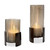Fluted Fire Cylinder Candleholders Set/2 - Size: 30H x 13W x 13D (cm) - Contemporary style Fluted Fire Cylinder Candleholders Set/2 - Size: 30H x 13W x 13D (cm) - Contemporary style