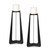 Columnar Black Candleholders Set/2 - Size: 38H x 16W x 16D (cm) - Contemporary style Columnar Black Candleholders Set/2 - Size: 38H x 16W x 16D (cm) - Contemporary style