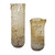 Rhine Seeded Glass Vases Set/2 - Size: 38H x 15W x 15D (cm) - Contemporary style
