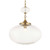 Bellaire 1 Light Glass Shade Pendant - Size: 51H x 0W x 0D (cm) - Contemporary style