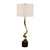 Spiraling Cordless Brass Buffet Lamp - Size: 89H x 33W x 33D (cm) - Contemporary style