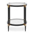 Chadid Round Glass Side Table - Size: 60H x 55W x 55D (cm) - Contemporary style