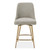 Bramwell Upholstered Counter Stool - Size: 100H x 51W x 60D (cm) - Contemporary style