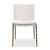 Ascend Textured White Dining Chair - Size: 86H x 50W x 58D (cm) - Contemporary style