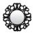 Esquire Mirror - Black Antique - Boho Chic style Esquire Mirror - Black Antique - Boho Chic style