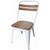 Xavier Side Chair - White - Industrial style