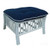 Brighton Rattan Footstool - White - Coastal style Brighton Rattan Footstool - White - Coastal style