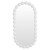 Bolan Oval Mirror - White - Boho Chic style Bolan Oval Mirror - White - Boho Chic style