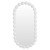 Bolan Oval Mirror - White - Boho Chic style