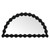 Bolan Halfmoon Mirror - Black - Boho Chic style Bolan Halfmoon Mirror - Black - Boho Chic style