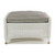 Sorrento Footstool White - OUT-54-W-WT