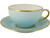 Limoges Legle Breakfast Cup & Saucer - Pastel Blue Limoges Legle Breakfast Cup & Saucer - Pastel Blue