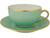 Limoges Legle Breakfast Cup & Saucer - Water Green Limoges Legle Breakfast Cup & Saucer - Water Green