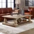 Stratford Rustic Cocktail Table - Size: 47H x 152W x 102D (cm) - Coastal style